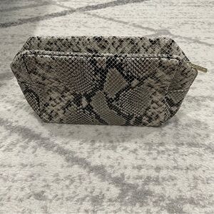 NWT Tarte Snakeskin Makeup Bag